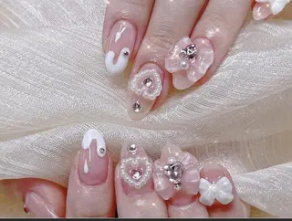 ネイル 🎀彩羽チップ 長さだし専門🎀のネイルデザイン