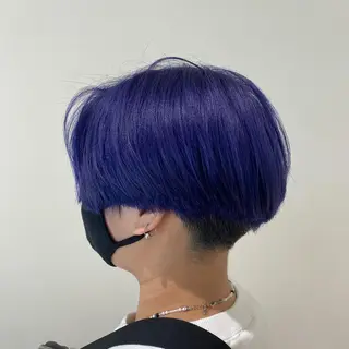 ショート カラー 透明感カラー🌈 菊池 結衣のヘアスタイル