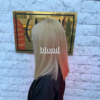 ロング カラー ブリーチ/暖色カラー 宮城陽日のヘアスタイル