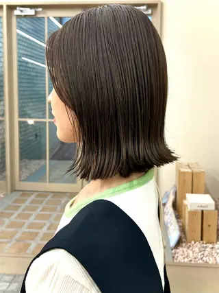 ミディアム カラー 矢場町/栄/上前津/ 佐藤祐希のヘアスタイル