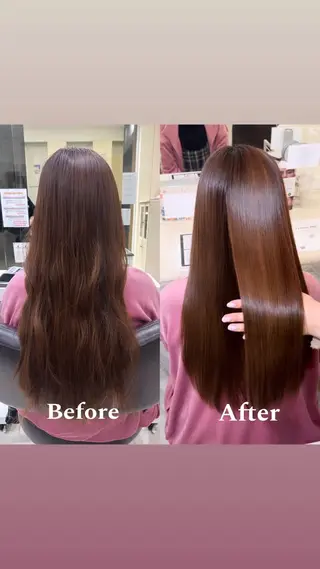 ロング カラー Happiness王寺所属・髪質改善カラー 🫧萩原のヘアスタイル