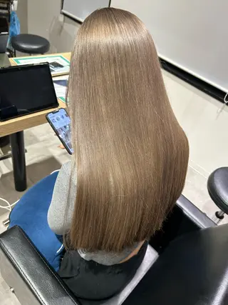 セミロング カラー 中川 りゅうせいのヘアスタイル