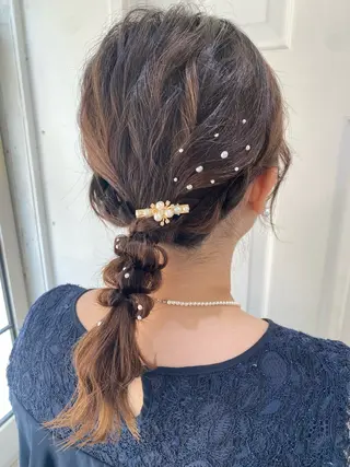 ヘアアレンジ uros.中目黒 moekaのヘアスタイル