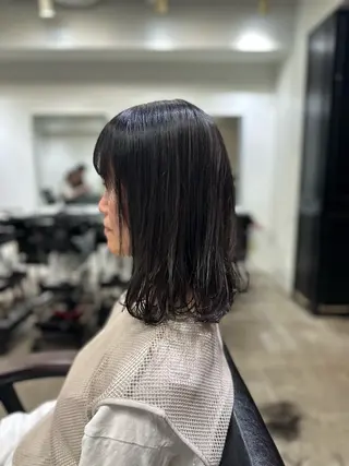 ミディアム カラー 伊藤 大 艶カラー 似合わせカット🍀のヘアスタイル
