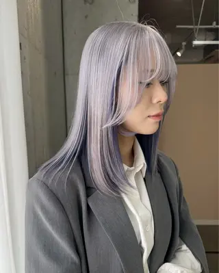 ミディアム カラー ヘアアレンジ lani 天神大名/ブリーチのヘアスタイル