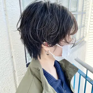 ショート パーマ YUKO/ 似合わせ韓国風パーマのヘアスタイル