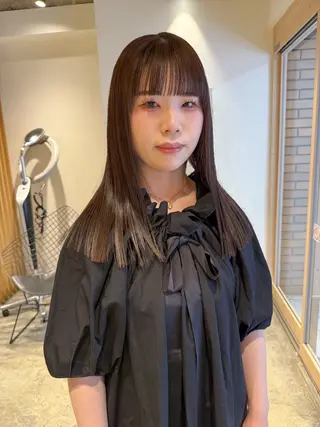 セミロング カラー ANY mikuのヘアスタイル