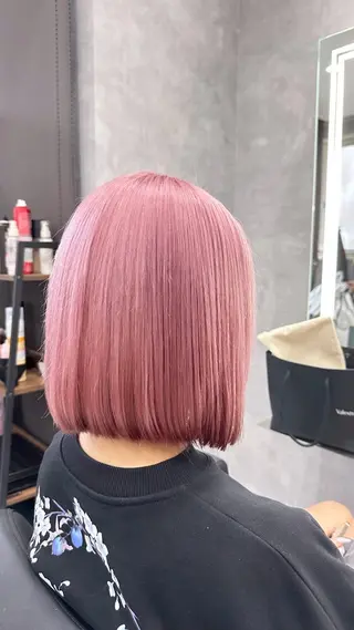 ショート カラー CS made by SHACHU 大阪堀江店【シーエス メイド バイ シャチュー】所属・デザイン特化ブリーチ 堀江美容室/ぱぴのヘアスタイル