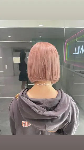 ショート カラー パーマ ヘアアレンジ メンズ 透明感カラー・レイヤ ー🎀amika🎀のヘアスタイル