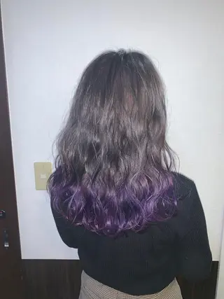 ミディアム カラー a-o横浜所属・色落ちまでキレイに! !女性サロンのヘアスタイル