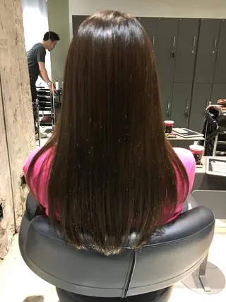 ロング カラー パーマ 髪質改善ULTOWA ✨松井 美幸のヘアスタイル