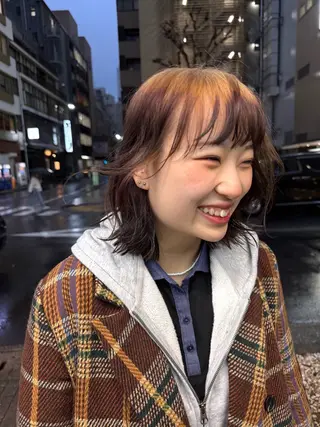 カラー 縮毛矯正/艶髪/ チホリのヘアスタイル