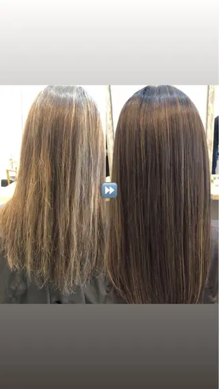ミディアム 縮毛矯正・髪質改善 人気No1🩶北島のヘアスタイル