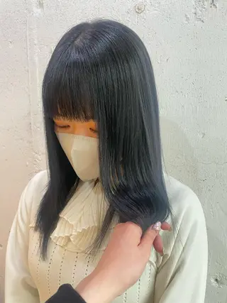 ミディアム カラー hisano / ハイトーン･透明感のヘアスタイル