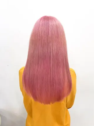 セミロング カラー Of HAIR所属・✨デザインカラー✨ ハイトーン　森貴章のヘアスタイル