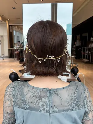 ミディアム 穂積 未優のヘアスタイル
