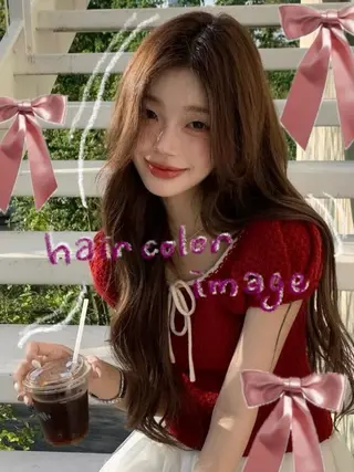 カラー 韓国透明感color 🤍sawako🏹のヘアスタイル