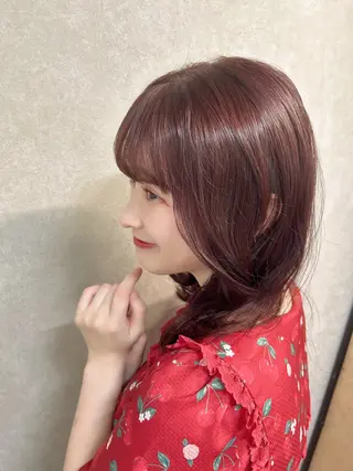 ミディアム カラー 🐈‍⬛RiCO🐾 ririka🐾のヘアスタイル