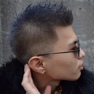 ショート カラー メンズ パーマ職人 Mizukiのヘアスタイル