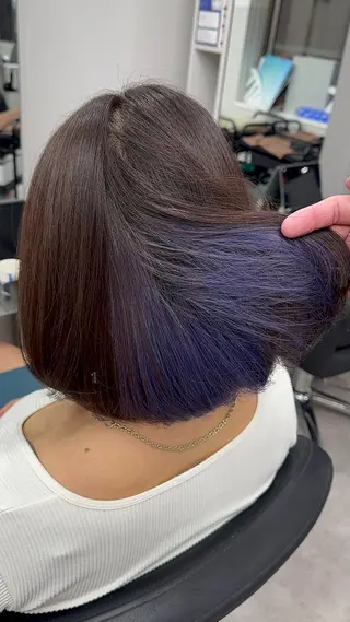ショート カラー ヘアアレンジ ⭐️柏木皇気ブリーチ ムラ修正/他店直しのヘアスタイル