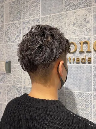 ショート パーマ メンズ lond strada所属・🌟モテ髪ショート 🌟店長 津賀涼のヘアスタイル