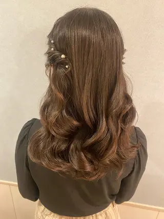 ロング ヘアアレンジ セットサロン      ラフテル所属・大阪/ヘアアレンジ /似合わせset💐のヘアスタイル