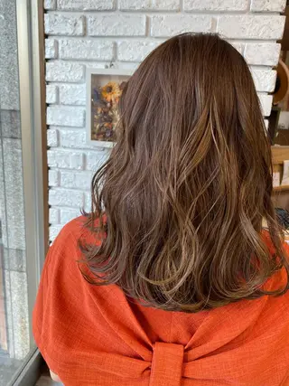 セミロング カラー 日比 貴大/ minim hairのヘアスタイル