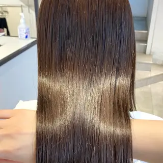 ロング 酸性ストレート・ メンズ 三原 楊子のヘアスタイル