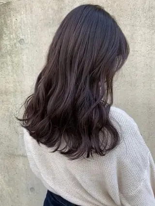 セミロング カラー パーマ 森山 陽菜のヘアスタイル