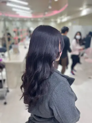 カラー ベージュ・ラベンダー カラー🎀りりのヘアスタイル