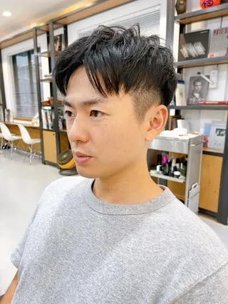 ショート パーマ メンズ メンズパーマ タカキリョウのヘアスタイル