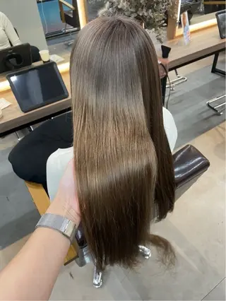 ロング カラー 🫧髪質改善/透明感 カラー/RINAのヘアスタイル