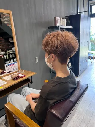 ショート カラー メンズ 伊藤 希綱のヘアスタイル