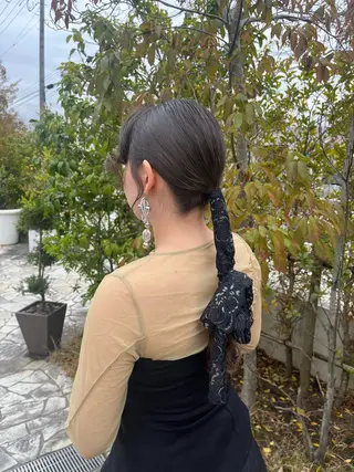 ロング 吉岡 茉穂のヘアスタイル