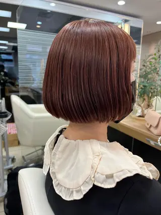 ショート ぷつっとボブ/ちゅる ピンク/mika☆のヘアスタイル