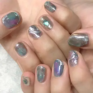 ショート カラー ネイル éclat所属・éclat エクラのネイルデザイン