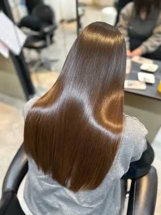 セミロング カラー ✂️無料カットモデル ✂️佐々木悠月のヘアスタイル