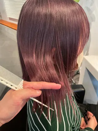 ミディアム カラー classic 新横浜所属・大人girly🛋️ 🤍yukakoのヘアスタイル