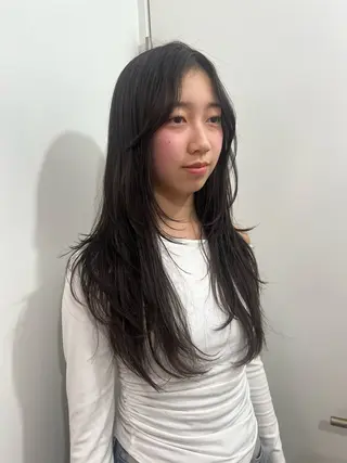 ロング 💥ウルフカット デザインあんな💥のヘアスタイル