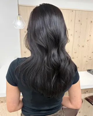 ロング カラー 新宿/韓国ヘア/ 髪質改善ストレートのヘアスタイル