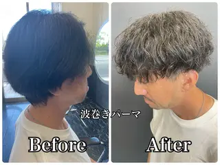 ミディアム パーマ メンズ beautystadium529所属・高橋 裕利のヘアスタイル