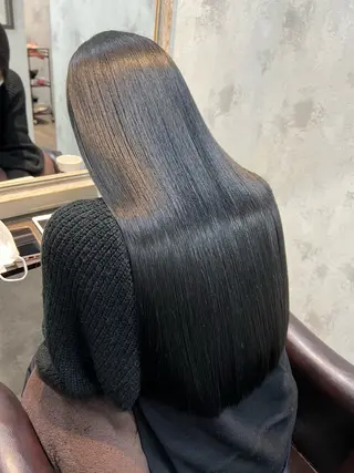 セミロング ☘️予約1ヶ月待ち☘ 髪質改善アシバ🥇のヘアスタイル