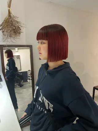ショート カラー ハイトーンボブ美容師 /馬場 翼のヘアスタイル