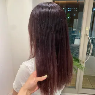 セミロング カットカラー縮毛矯正 募集／Otohaのヘアスタイル
