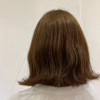 ミディアム 韓国ヘア×ハイトーン AYA💫のヘアスタイル