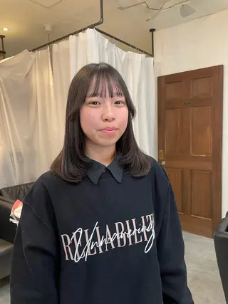 ミディアム 顔周りカット 🎀サヤカ🎀のヘアスタイル