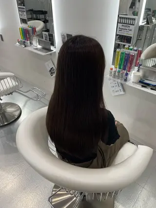 セミロング カラー 野崎 孝章のヘアスタイル