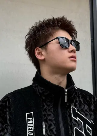ショート パーマ メンズ men's  by  cocoterrace所属・込山 来実 | メンズのヘアスタイル