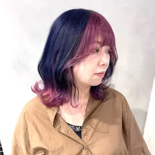 カラー デザインカラー/パー マ🦖外岡咲希🦖のヘアスタイル