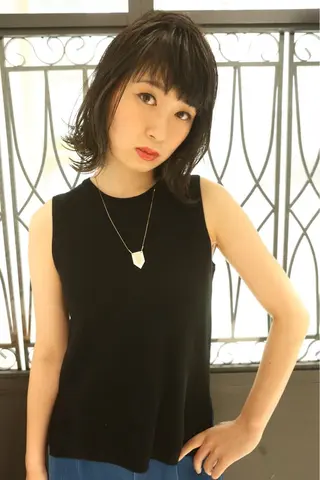 ミディアム 髪質改善サロン 福田昌子のヘアスタイル